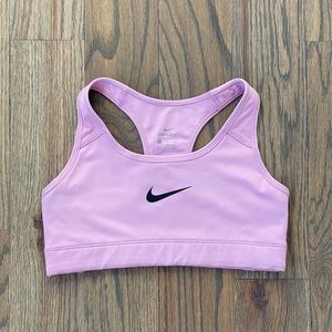 Pink Nike sports bra
